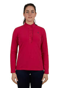Equestrian Clothing: Thomas Cook Womens Frill Neck Long Sleeve Polo