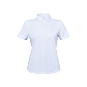 Equestrian Clothing: Dublin Black Ladies Adele Contrast Trim Short Sleeve Competition Shirt