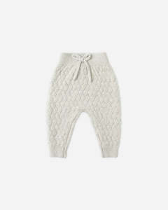 Kids Clothing: Quincy Mae - Knit Pant - Heathered Blue
