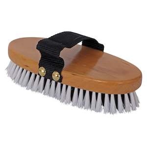 Get Show Ready: Blue Tag Wood Back Body Brush