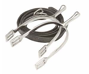 Rider: Korsteel Long Neck Dressage Spurs With Straps - Ladies
