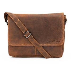 Greenwood Smart Leather Messenger Bag - Sandal