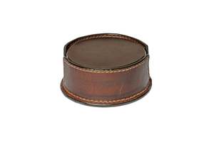 Atlas Leather Coaster Set