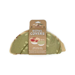 Homewares: Raw Bowl Covers (Set of 2)