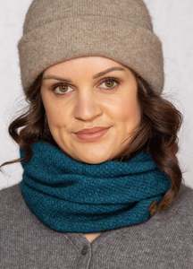 Noble Wilde Possum Merino Moss Stitch Neck Warmer - Tui