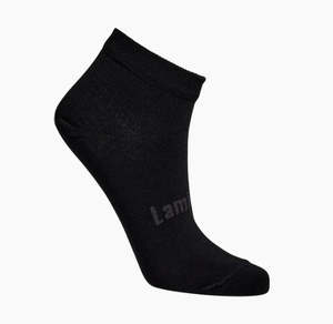 Lamington: Lamington Merino Ankle Socks - Woman - Black