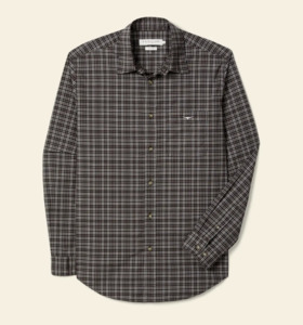 R M Williams: RMW Warrah Poplin Check Shirt - Blackberry