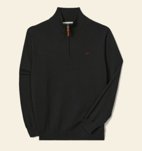 RMW Ernest Merino 1/4 Zip Knit - Forest Green