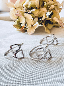 Accessories: Twigg Stirling Silver Stirrup Ring