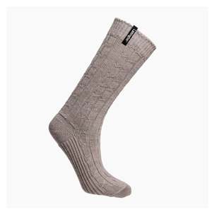 Lamington Merino Sunday Socks - Woman - Chunky Cable Knit - Bluff