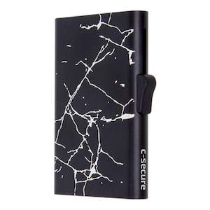 C Secure Single Wallet Cardholder: Aluminium XL Cardholder with RFID protection