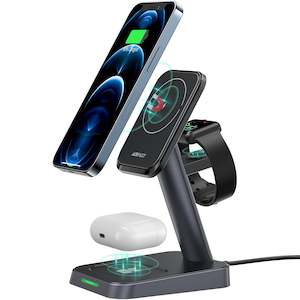 Chargers: 3-in-1 Wireless Charging Stand for iPhone, AirPods and Watch