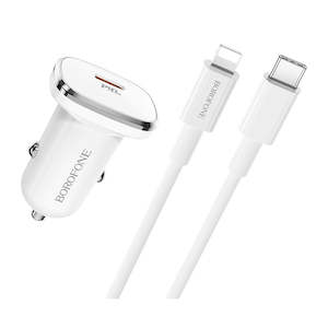 Type-C In-Car Fast Charger - Single Port with cable