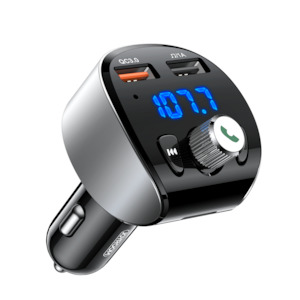 Car Chargers: In-Car Bluetooth FM Transmitter with Fast Charging