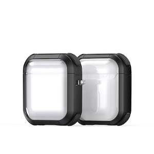 Airpods Cases: AirPods 1/2 Clear Case - Black