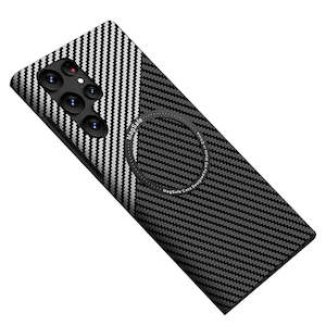 Samsung Galaxy S21 Ultra Carbon Fibre Texture Case MagSafe-compatible