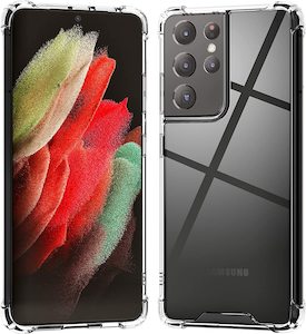 Samsung Galaxy S21 Ultra Phone Cases: Samsung S21 Ultra Clear TPU Case