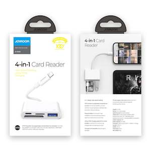 4-in-1 Lightning Card Reader for iPhone/iPad