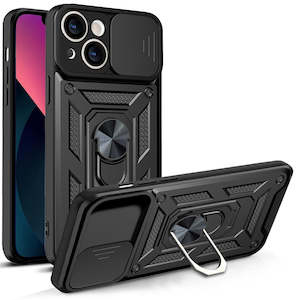 Phone Cases For Apple Iphone 14: iPhone 14 Phone Case with Built-in Ring Kickstand and Lens Cover