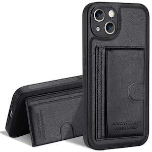 Apple Iphone 14 Plus Phone Cases: iPhone 14 Plus Case with Card Holder and Kickstand Feature