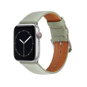 Minimalist Style Leather Apple Watch Band - Green