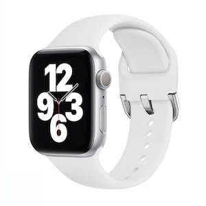 Smart Watches Amp Wearables: White Silicone Sport Apple Watch Band