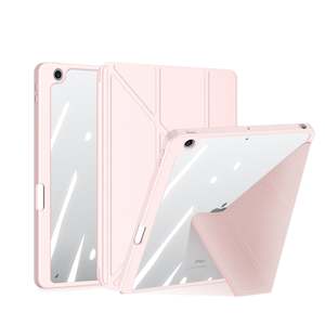 Tablet Accessories: 10.2-inch iPad Folio Case with Pencil Holder - Pink