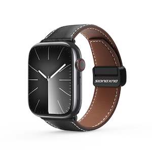Smart Watches Amp Wearables: Classic Leather Apple Watch Band – Black