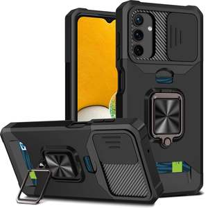 Samsung Galaxy A13 5G Rugged Phone Case with Cardholder and Kickstand