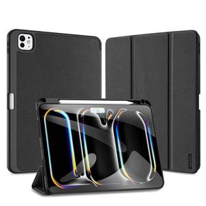 iPad Pro 11 Case (2024) – Black Magnetic Case with Pencil Support and Viewing Stand