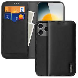 iPhone 17 Pro Max PU Leather Wallet Case with RFID Blocking & Stand