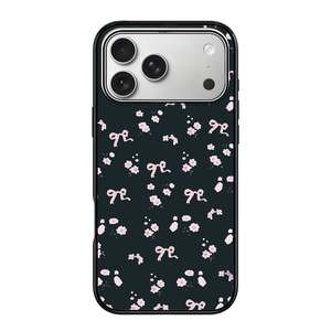 Phone Cases For Apple Iphone 13: Magnetic Clear Case – Midnight Bloom Bow