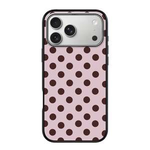 Magnetic iPhone Case - Mocha Dots