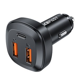 Acefast: 66W In-Car Fast Charger with 2 USB-A and 1 USB-C Ports