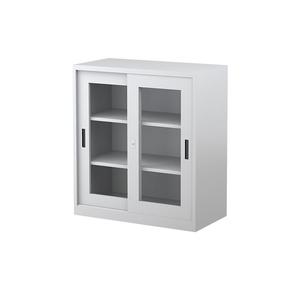 Olp: Two Shelves Sliding Glass Door Cabinet