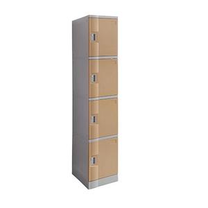 Lockers: Steelco ABS Plastic Lockers - 4 Doors Full Height