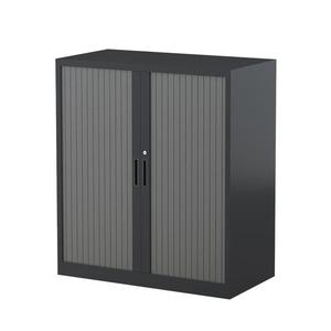 Storage: Steelco Two Shelf Tambour Door Cabinet