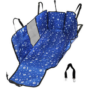 Dog Supplies: PaWz Pet Back Car Seat Cover Hammock Nonslip Dog Puppy Cat Waterproof Rear Blue