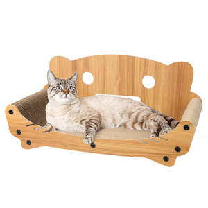 Cat Tree Scratching Post: PaWz Cat Kitten Claw Scratching Board Post Scratcher Corrugated Cardboard Toy