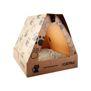 Cat Litter: Portable Cat LItter Box 2x 3L Cat Litter Value Pack Absorbent 100% Biodegradable
