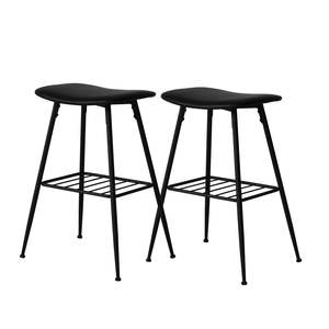 Levede 2x Bar Stools Kitchen Bar Pub Stool Counter Dining Chair PU Leather