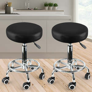 Bar Stools: 2x Levede Swivel Salon Barstool Hairdressing Stool Barber Chair Equipment Beauty