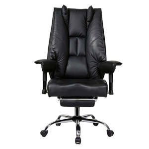 Office Chairs: Levede Heavy Duty Office Chair Tall PU Leather High Back Computer Work Seat