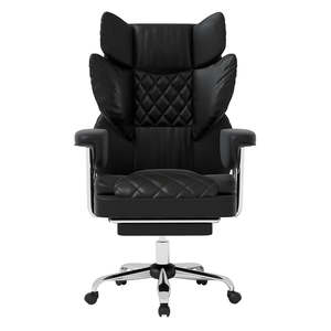Levede Gaming Office Chair High Back PU Leather Black