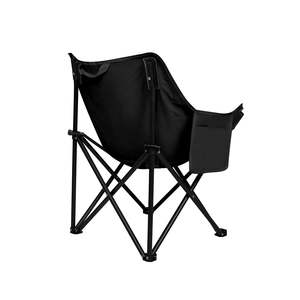 Outdoor Furniture: Levede Folding Camping Moon Chair Lightweight Black