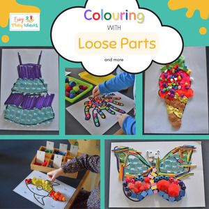 Products: Colouring with Loose Parts Printable Mats