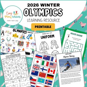 Products: 2026 Winter Olympics Printable Activities, Games, Display Posters and More