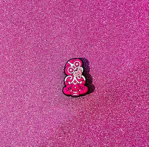 Aotearoa Shoe Charms: @8 Pink Tiki Shoe Charm