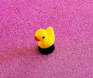 Miscellaneous Charms Singles And Packs: %39 Yellow Duck 3D Shoe Charm