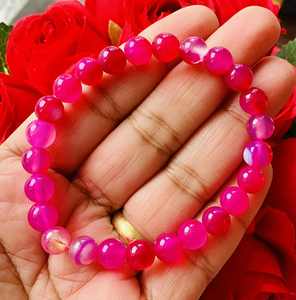 Natural Stones Bracelets: Rose Agate Bracelet